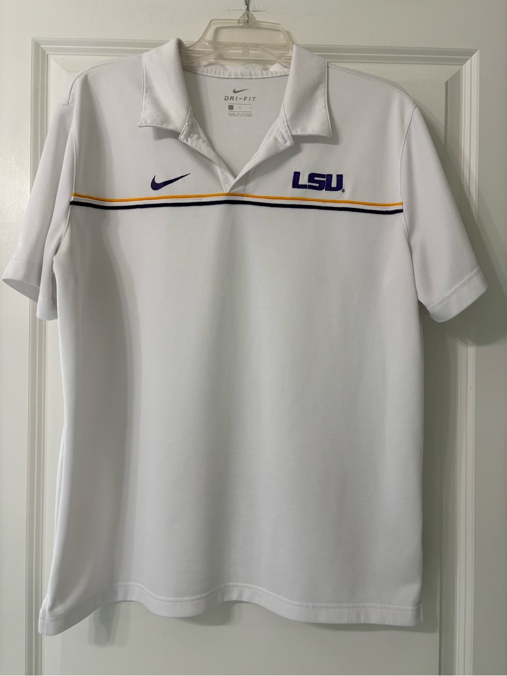Nike Dri-Fit LSU On Field Polo size large